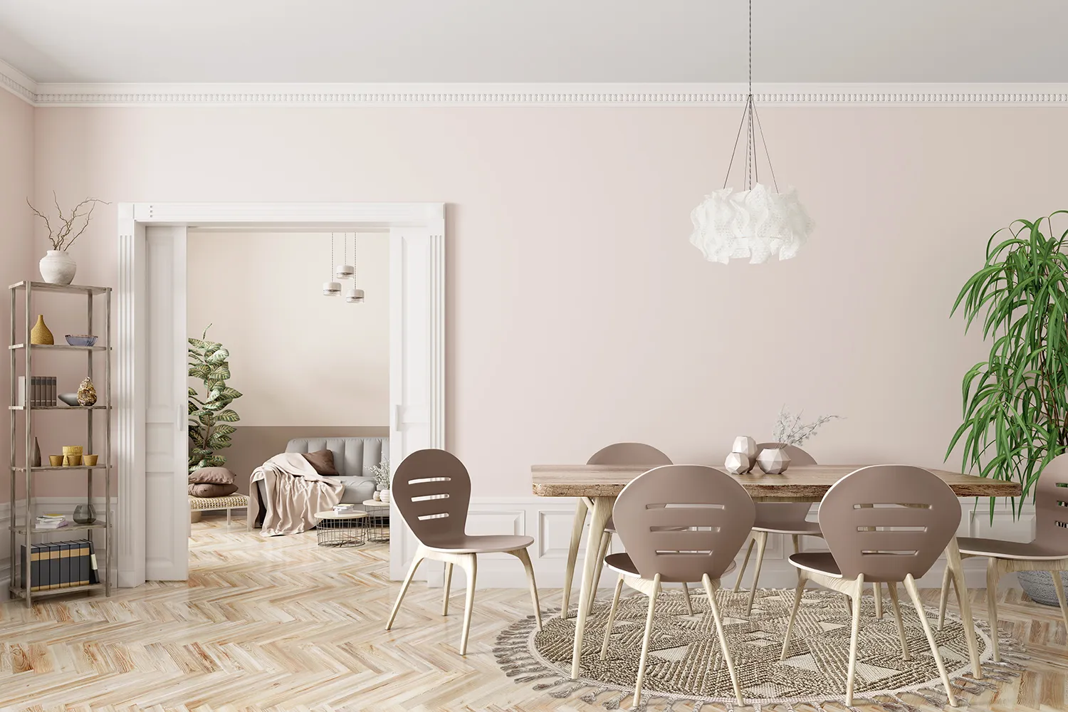 Runde tepper - Indoor/Outdoor Lennon (beige)