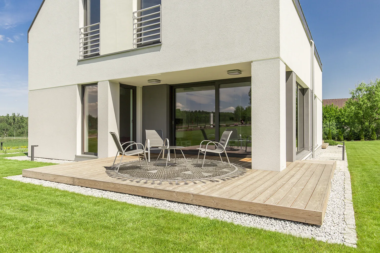 Runde tepper - Indoor/Outdoor Lennon (beige)