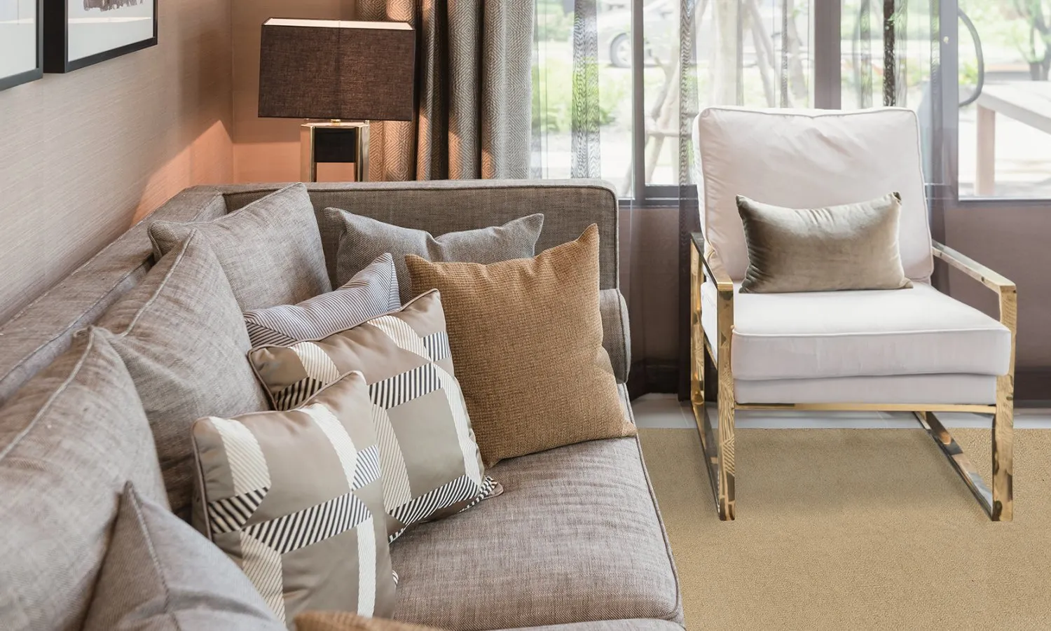 Ullteppe - Hamilton (beige)