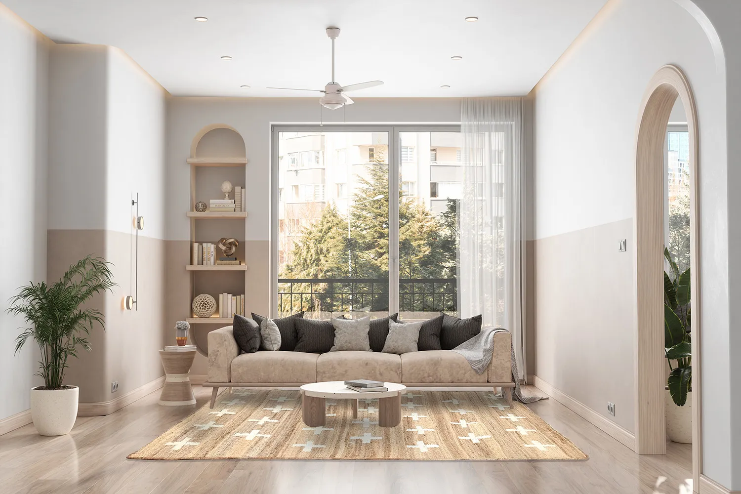 Ullteppe - Palma (beige)