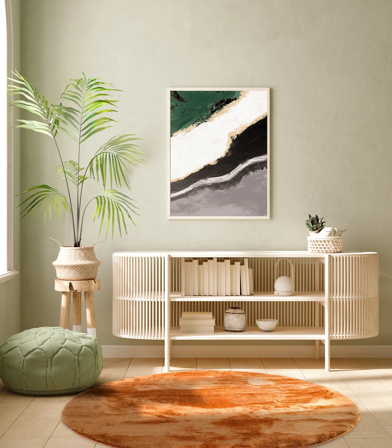 Runde tepper - Aranga Super Soft Fur (oransje)