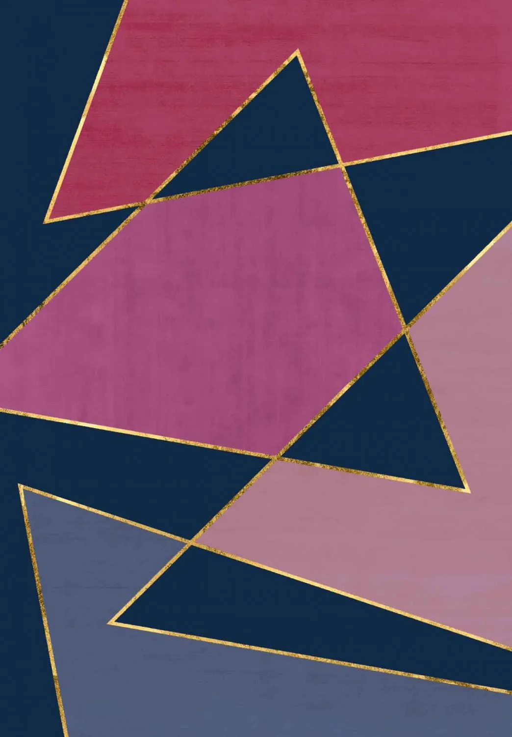 Wilton-teppe - Jade (mørke blå/rosa)
