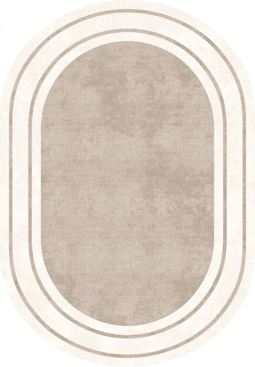 Ovalt teppe - Josie (beige)
