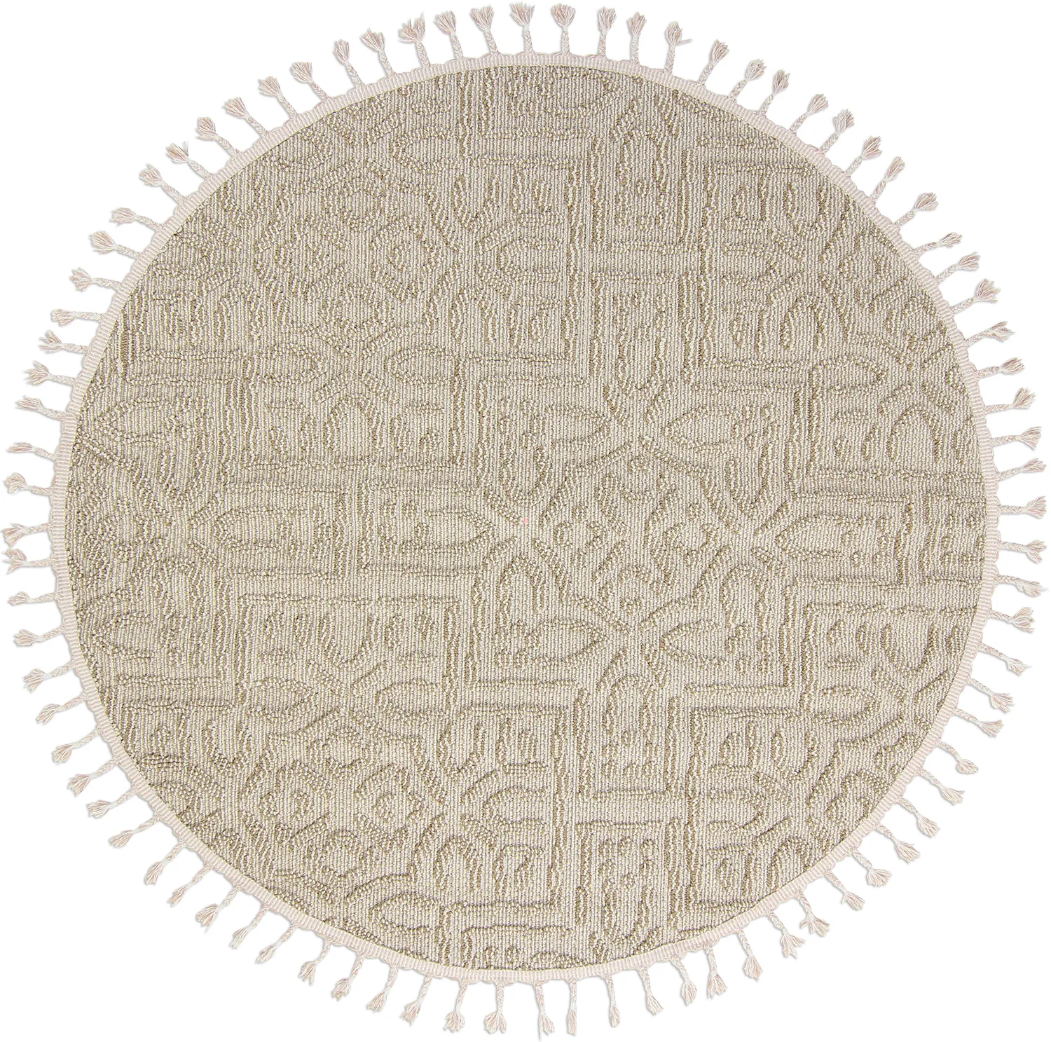 Runde tepper - Indoor/Outdoor Dorotea (beige)
