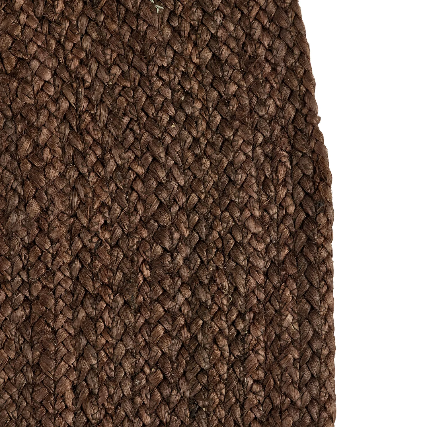 Rund jutematte - Amasia (brun)