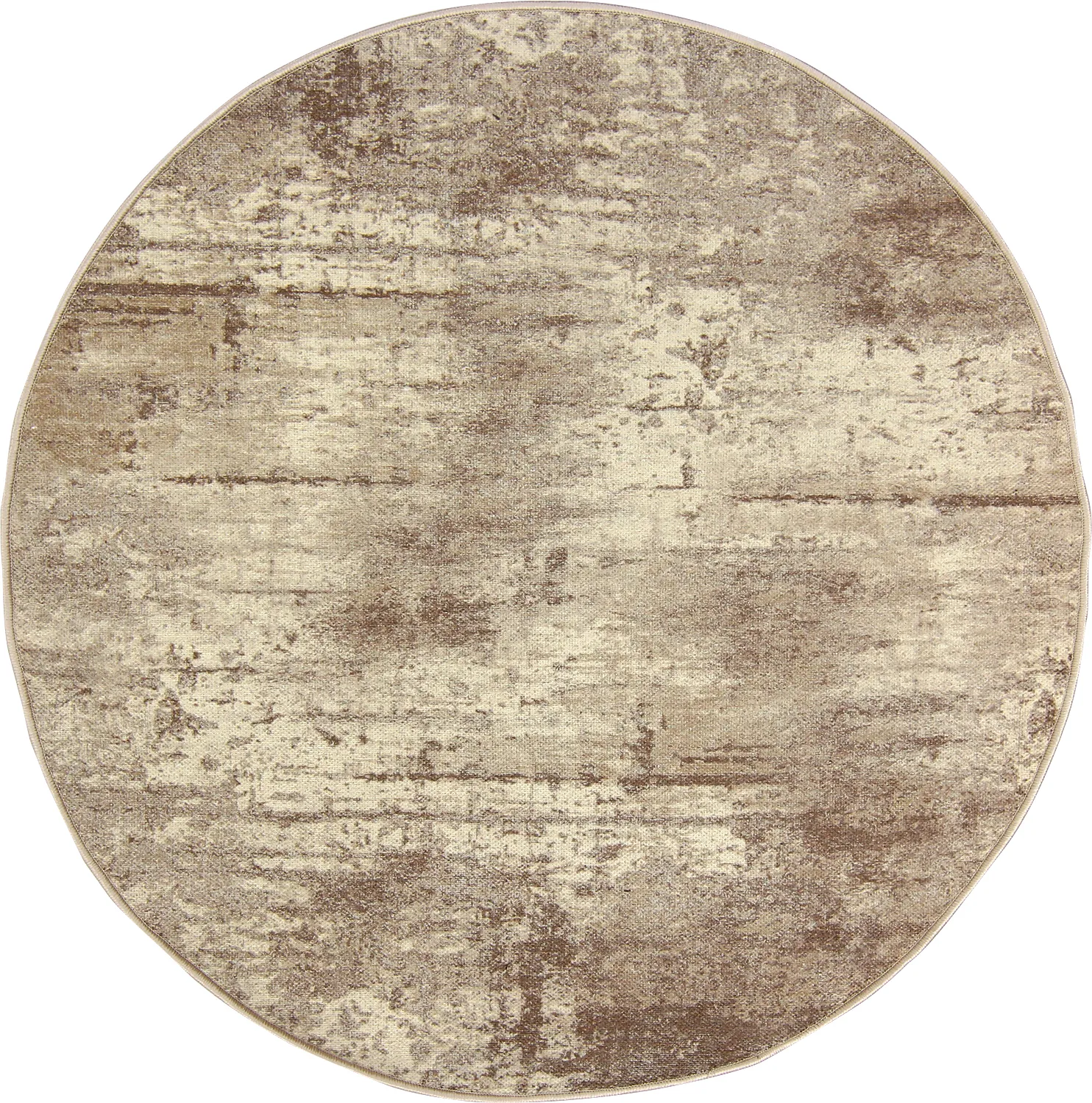 Rundt teppe - Kebira (beige)