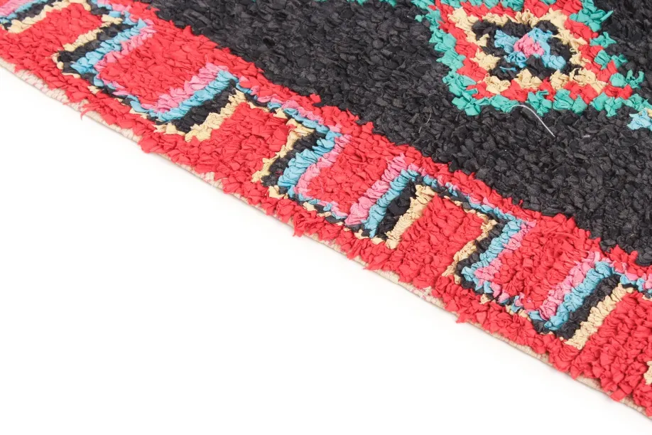 Marokkansk Boucherouite-teppe 300 x 120 cm