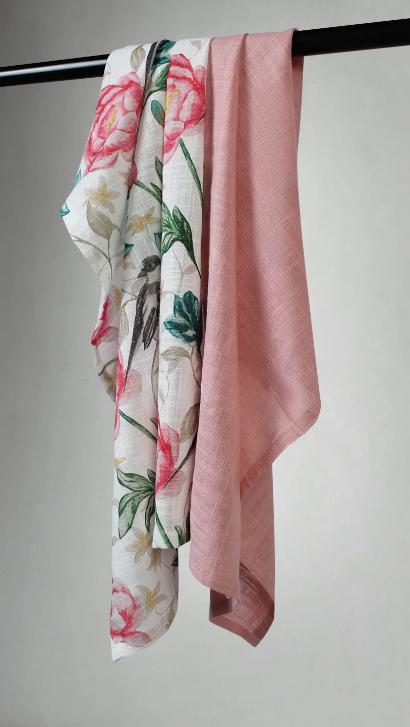 Kjøkkenhåndkle 2-pak - Gullan (rosa)
