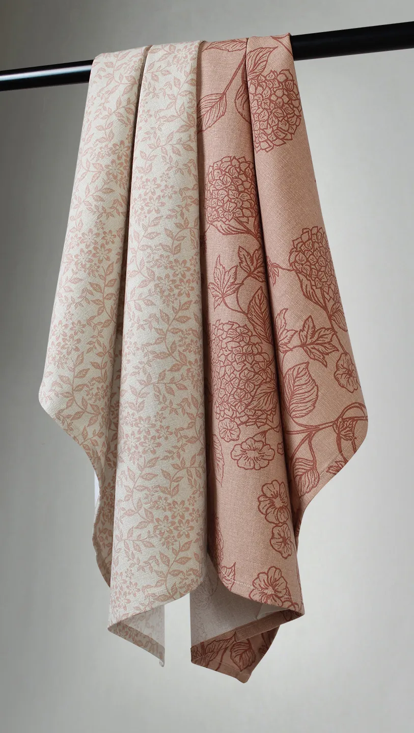 Kjøkkenhåndkle 2-pak - Lilja (beige)