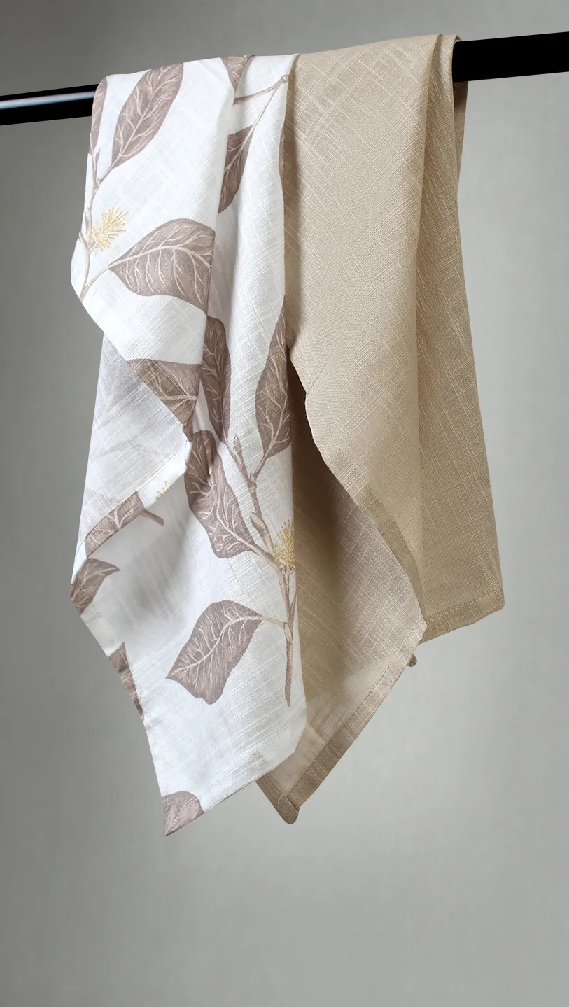 Kjøkkenhåndkle 2-pak - Morris (beige)