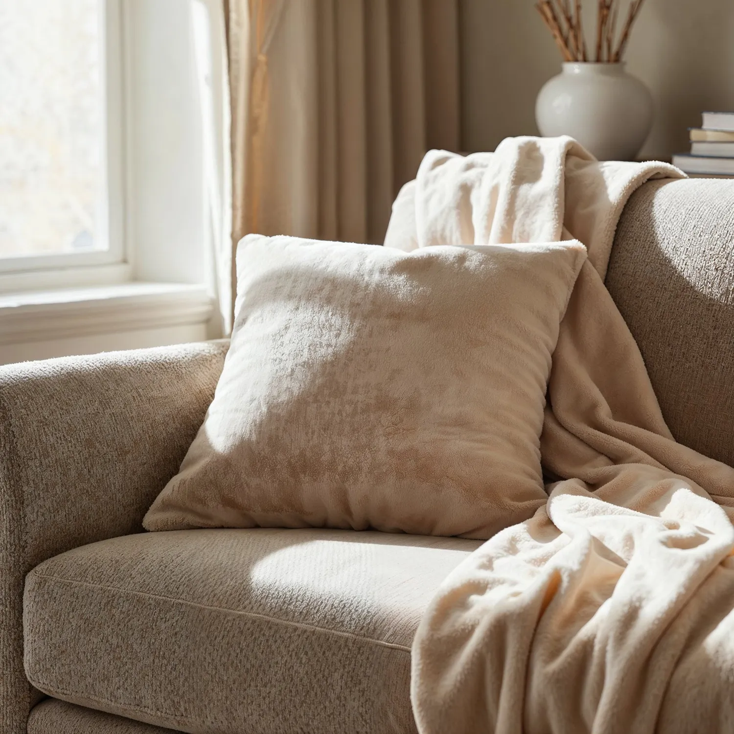 Putetrekk - Aranga Super Soft (beige)