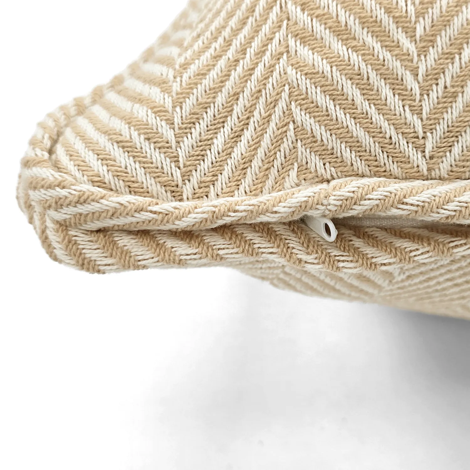 Putetrekk - Denisa Fishbone (beige/hvit)