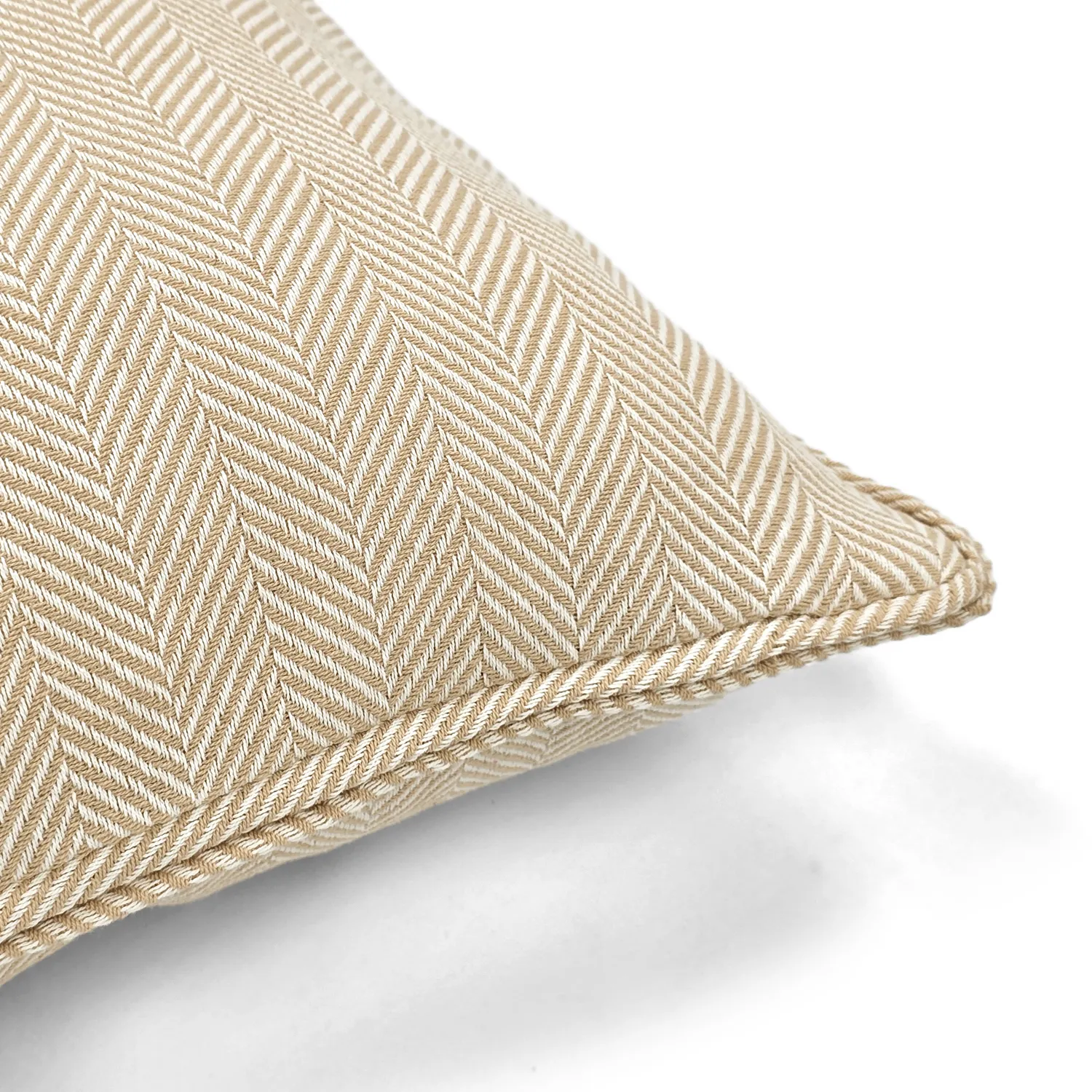 Putetrekk - Denisa Fishbone (beige/hvit)