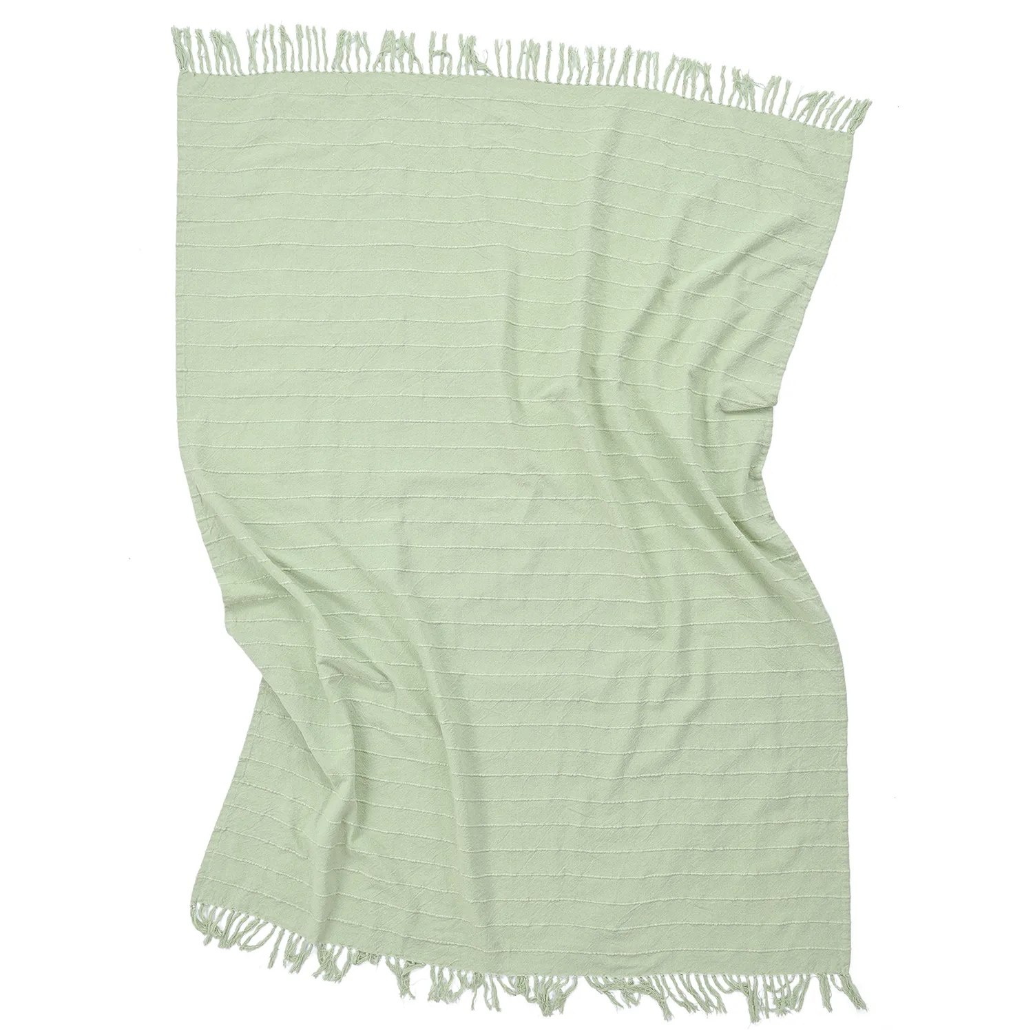 Pledd - Nalani cotton throw (lysegrønn)