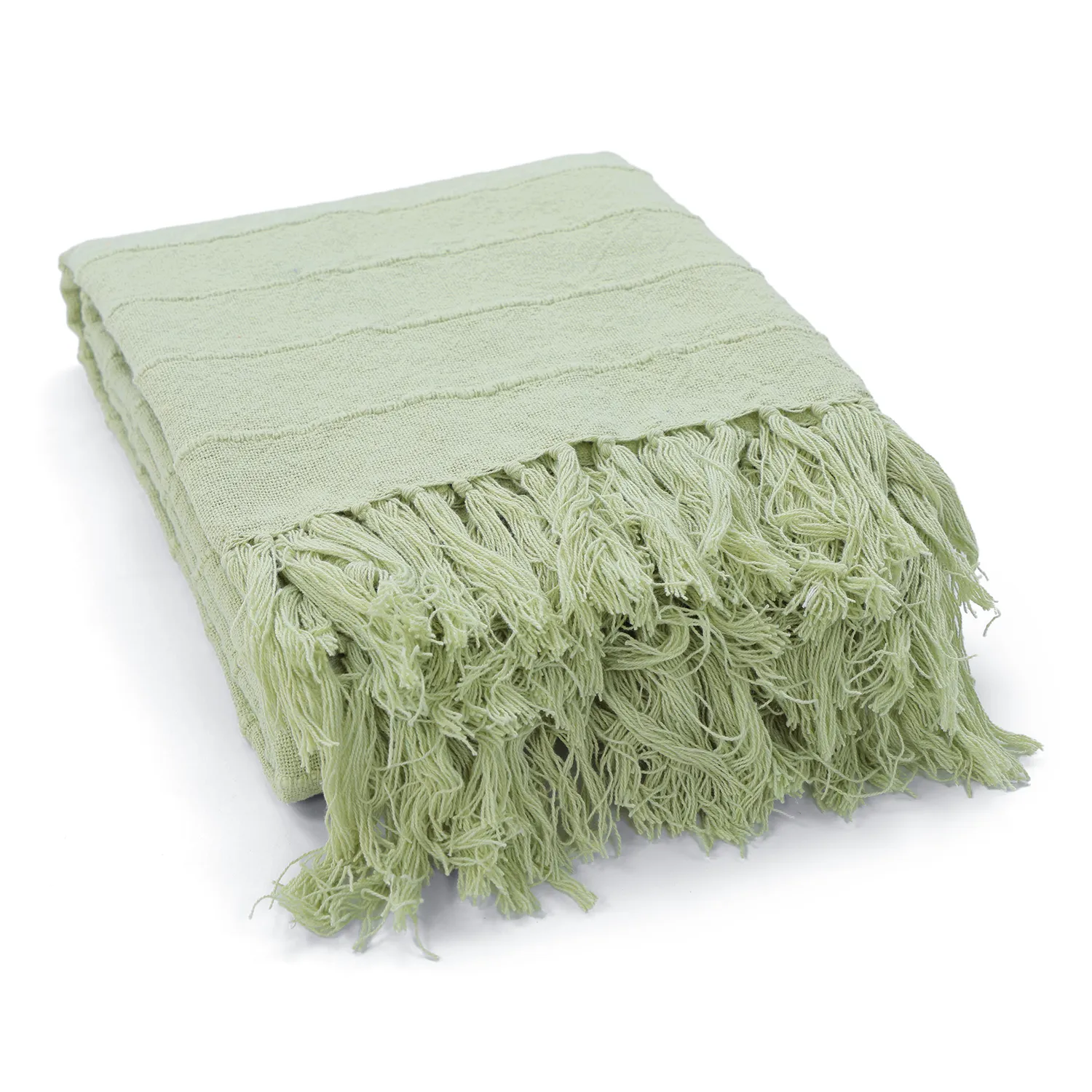 Pledd - Nalani cotton throw (lysegrønn)