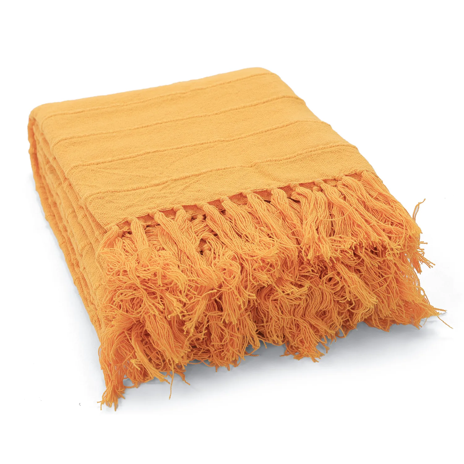 Pledd - Nalani cotton throw (oransje)