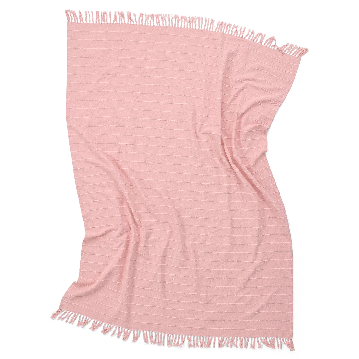 Pledd - Nalani cotton throw (rosa)
