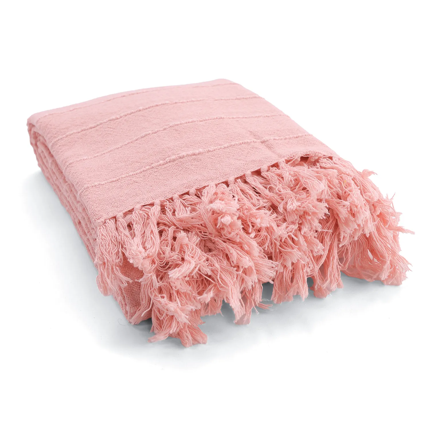 Pledd - Nalani cotton throw (rosa)