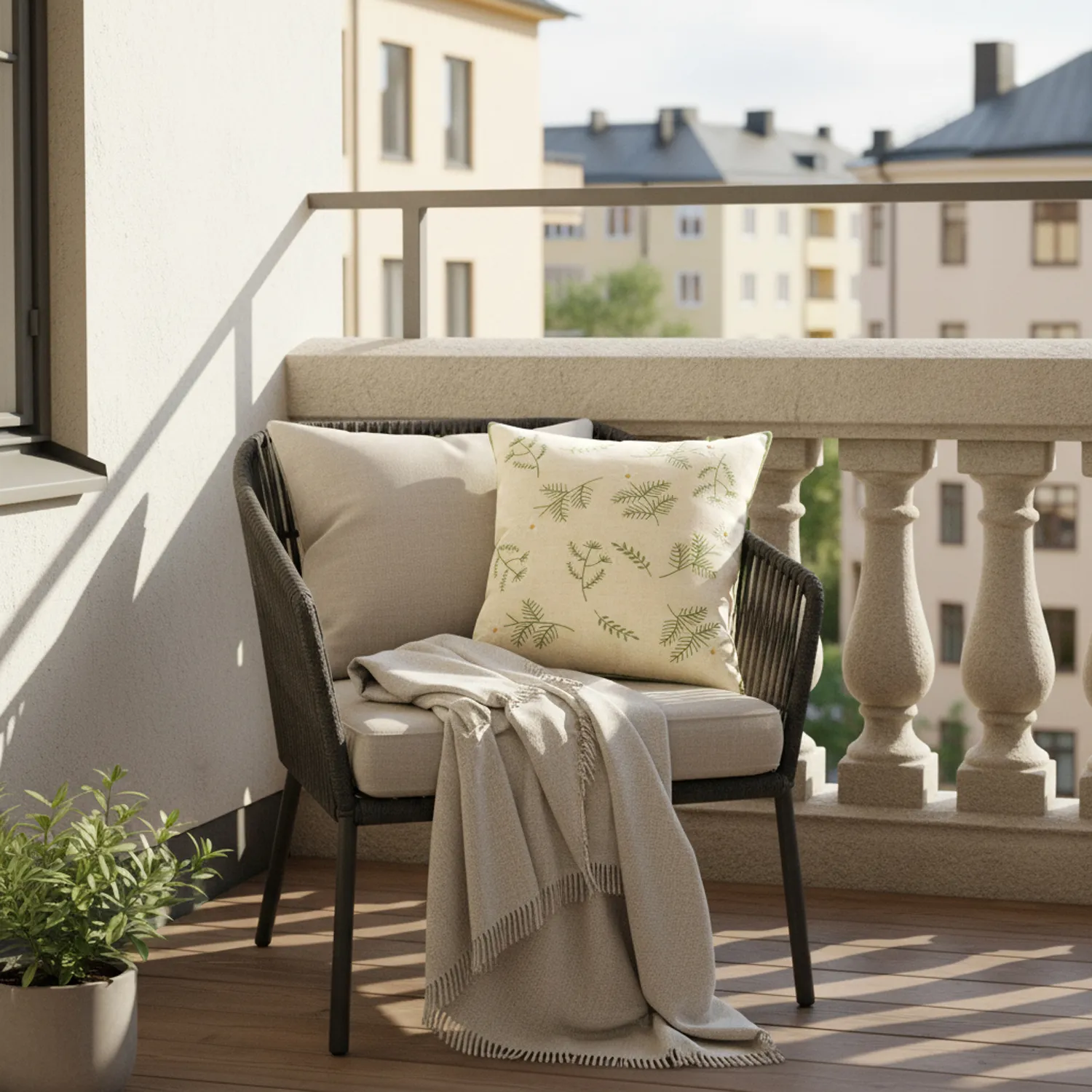 Putetrekk - Vasa Embroidered Cushion Cover (multi)