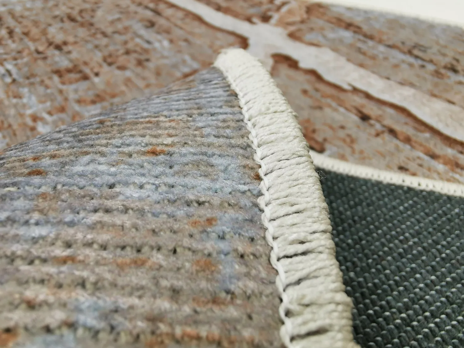 Rundt teppe - Lagos (beige)