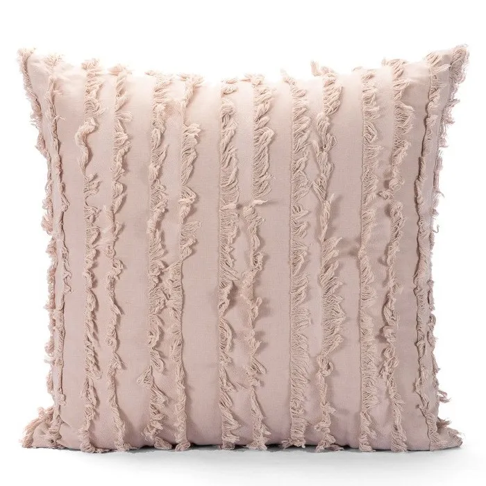 Putetrekk - Boho Linen 45 x 45 cm (beige)