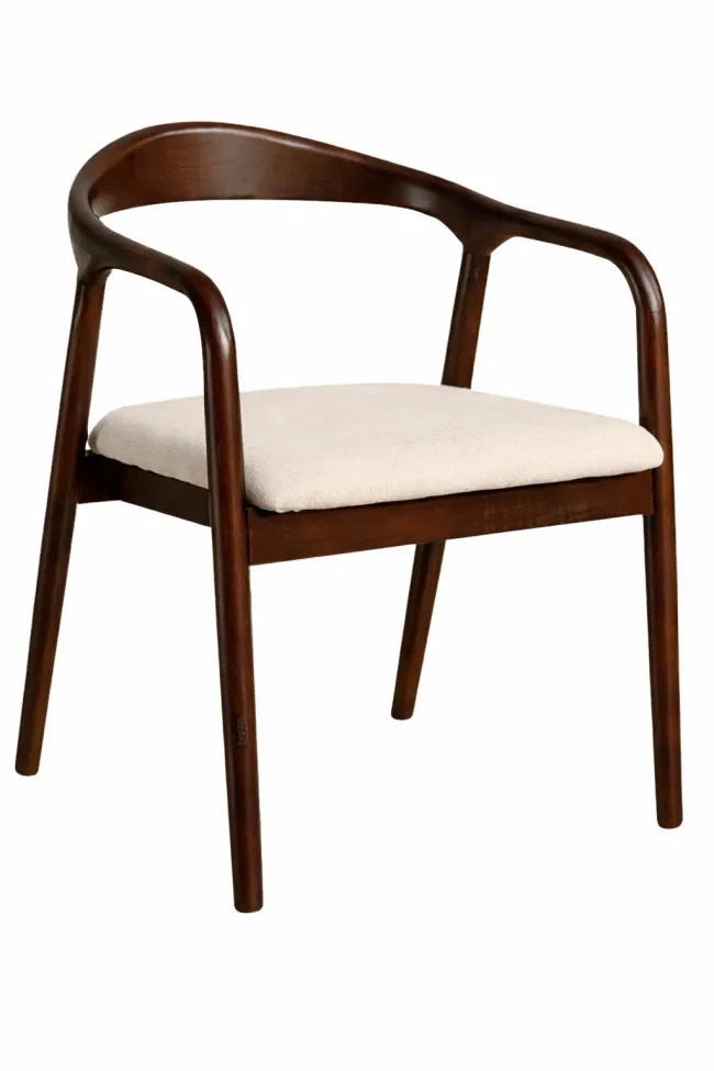 Armstol - Aspa (mørk brun/beige) - 2 stk