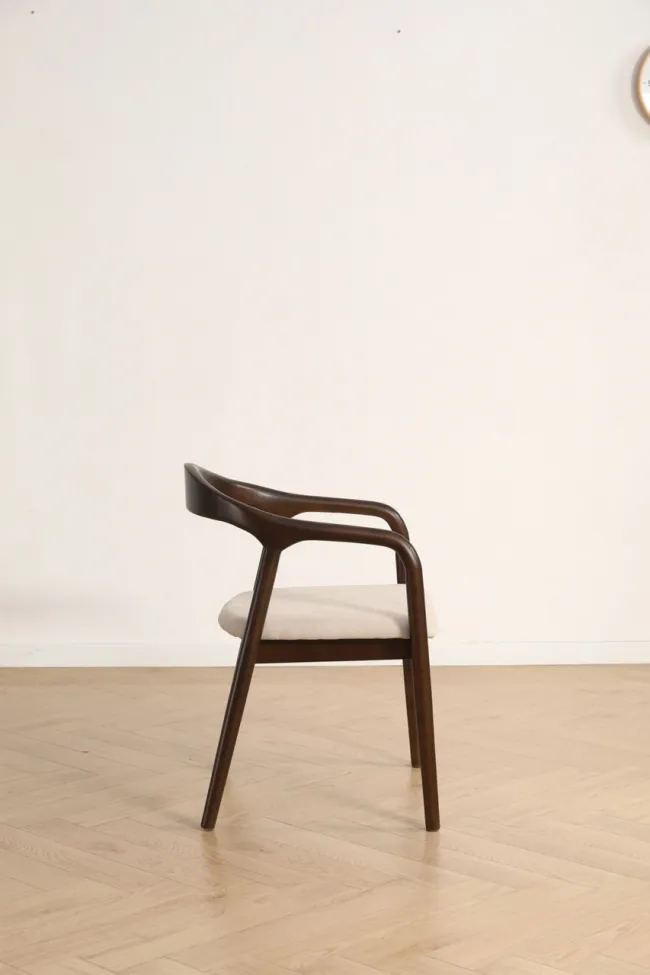 Armstol - Aspa (mørk brun/beige) - 2 stk