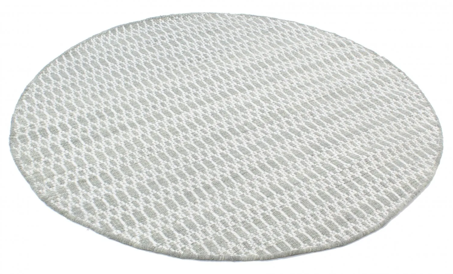 Runde tepper - Long Stitch (grå)