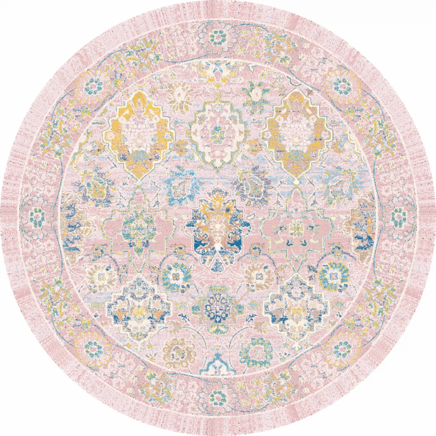 Runde tepper - Magnolia (rosa)
