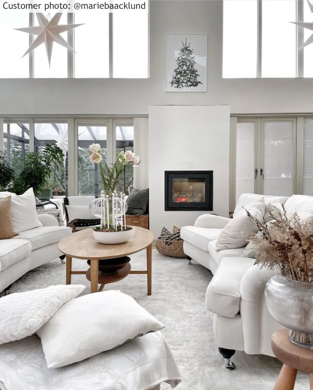 Runde tepper - Cosy (hvit)