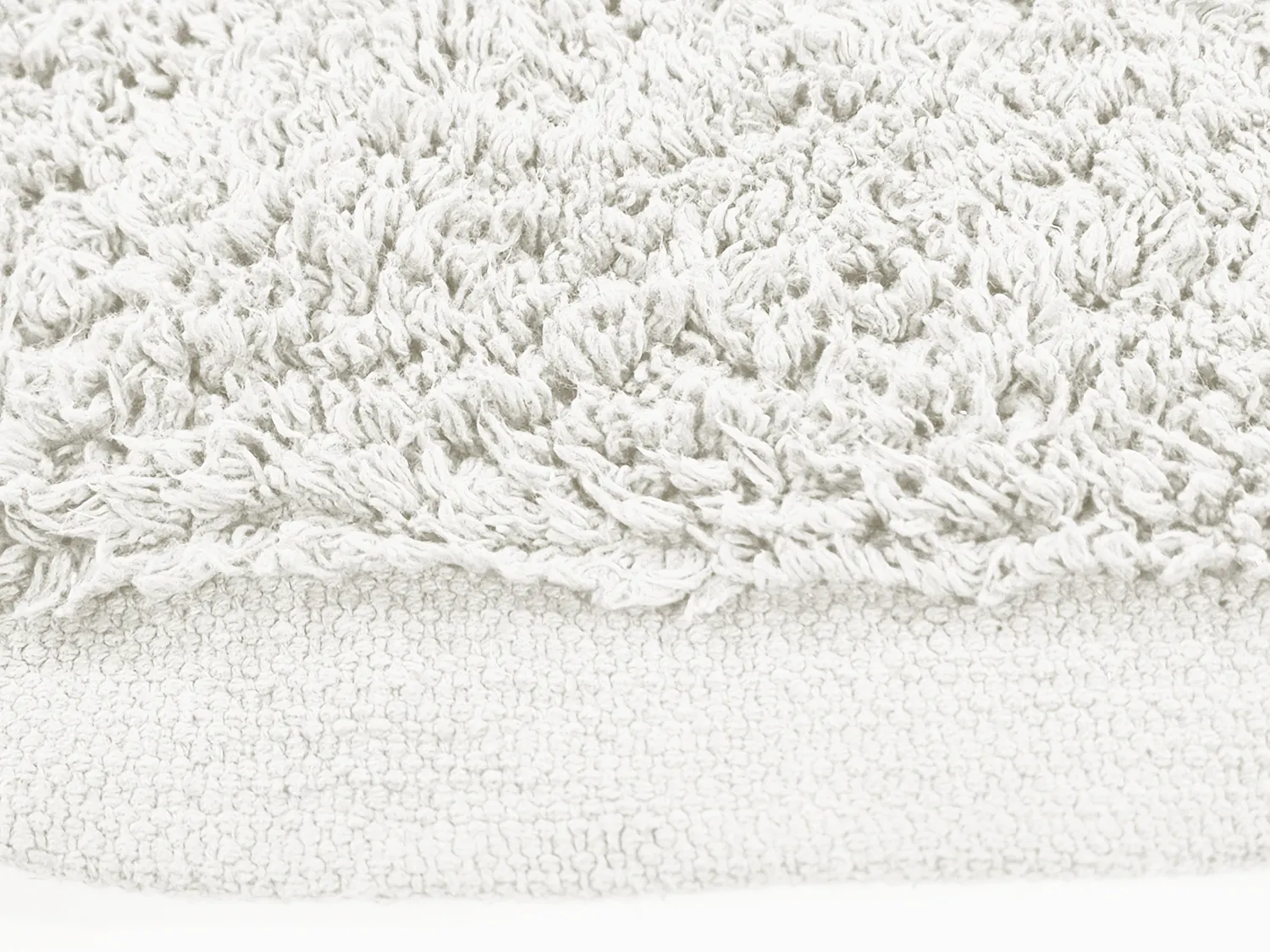 Runde tepper - Alexa Natural Cotton Shaggy (offwhite)