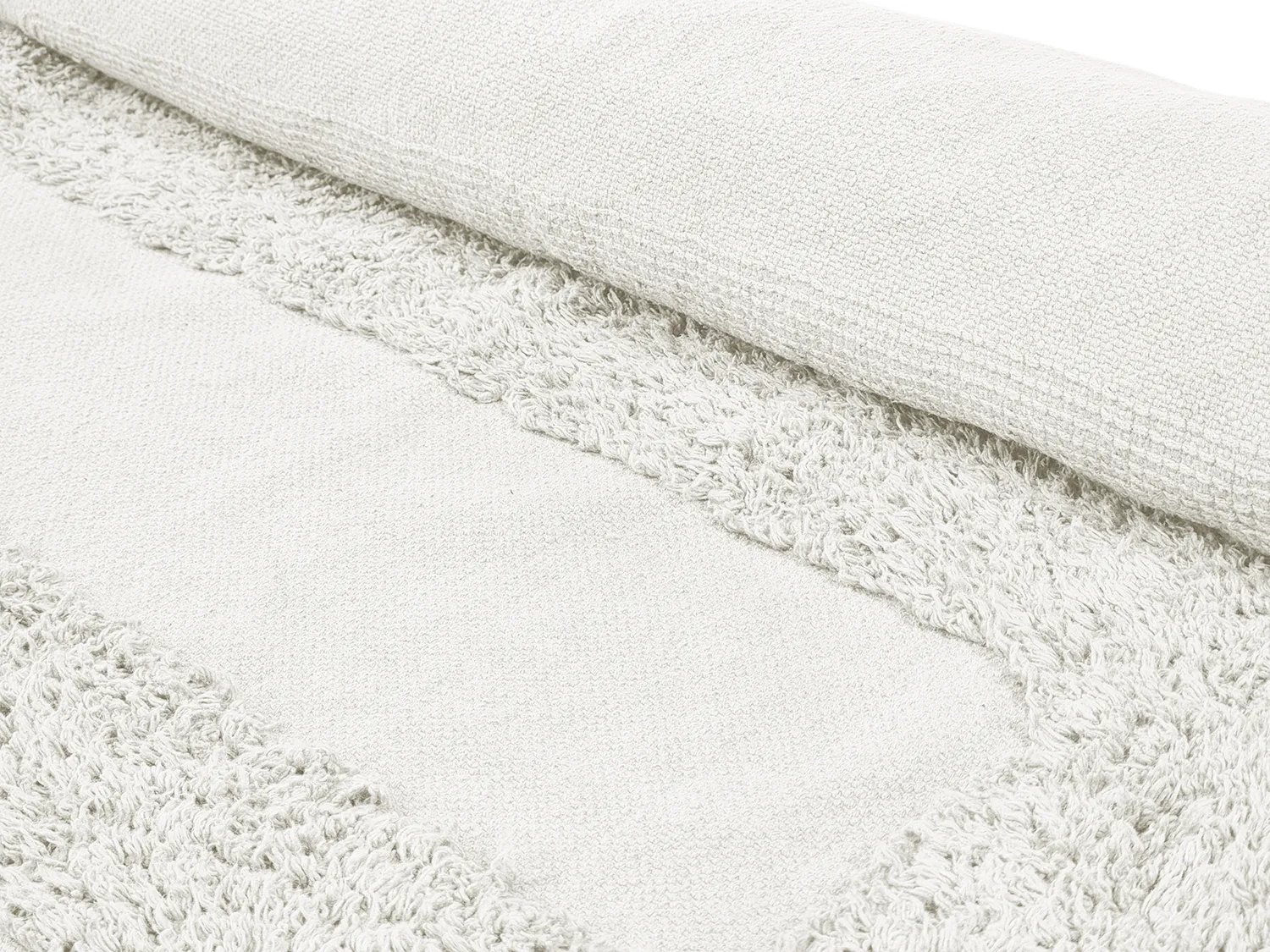 Runde tepper - Alexa Natural Cotton Shaggy (offwhite)