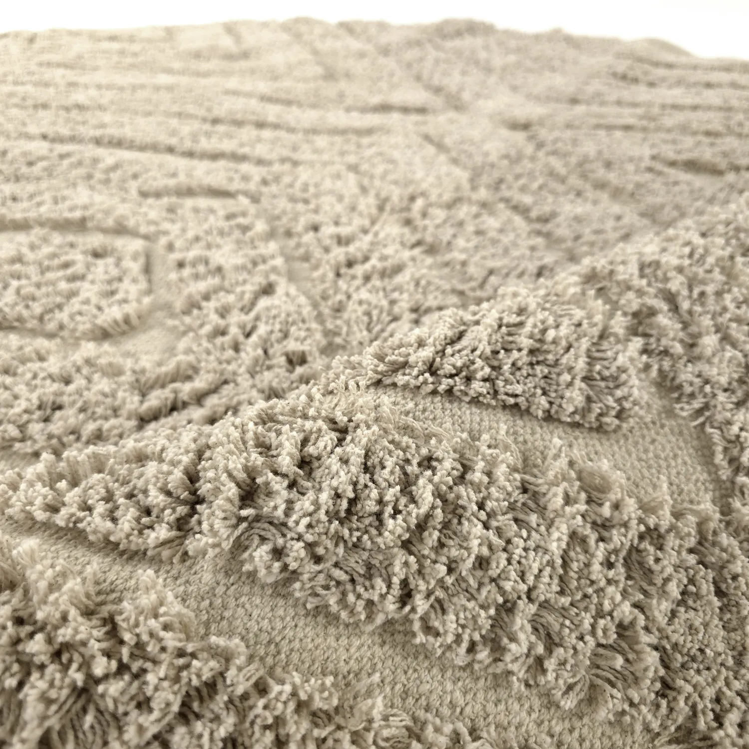 Runde tepper - Amberley Natural Cotton Shaggy (beige)