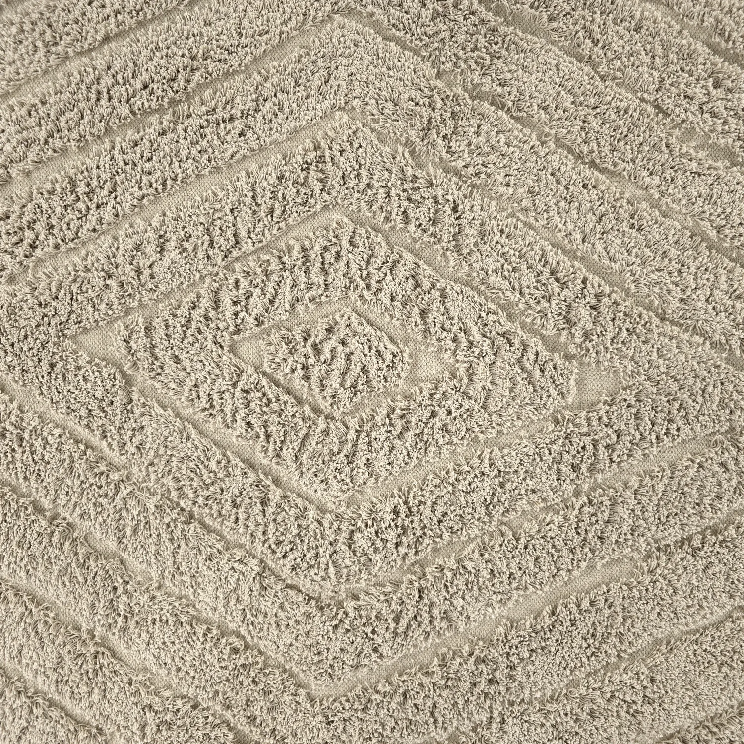 Runde tepper - Amberley Natural Cotton Shaggy (beige)