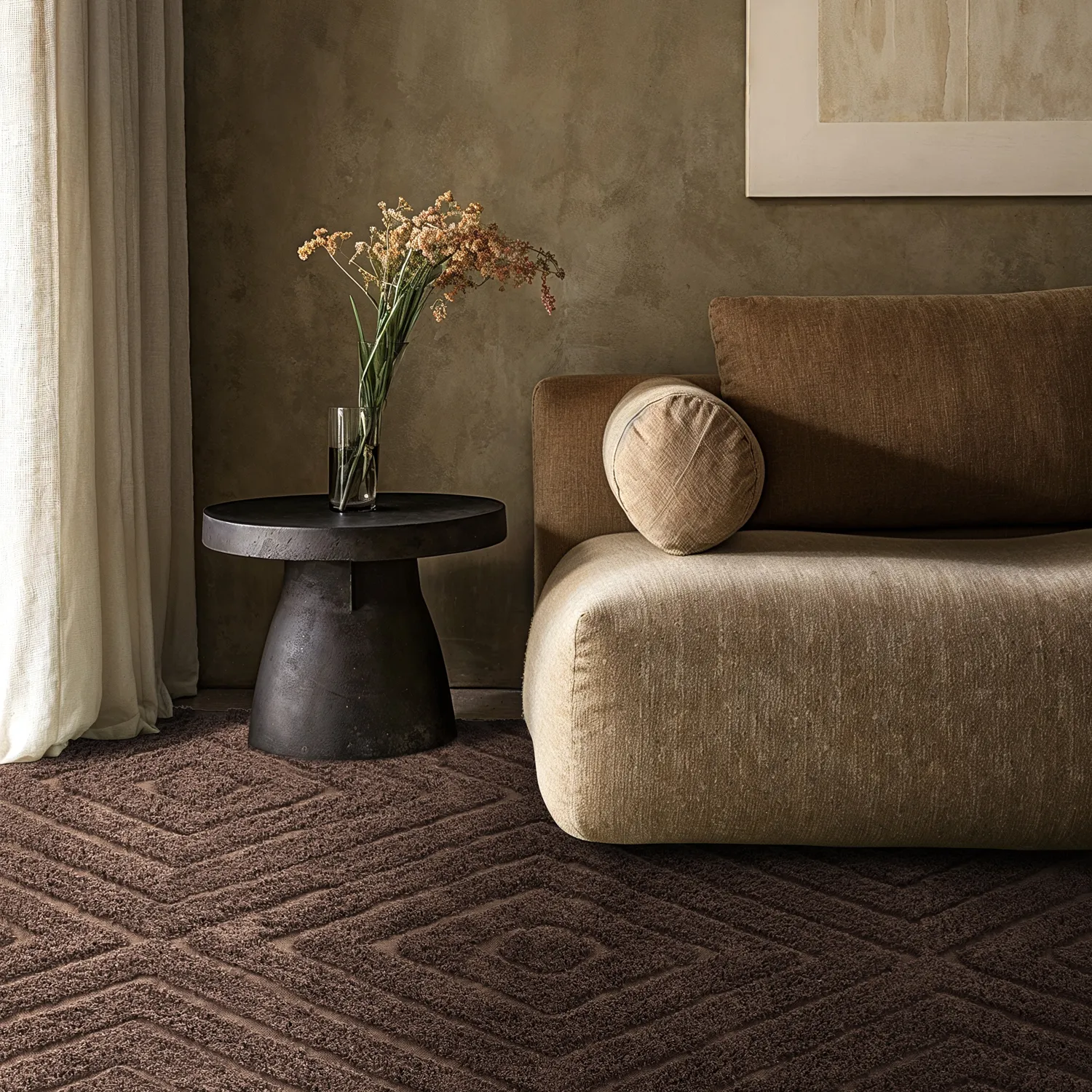 Ryetepper - Amberley Natural Cotton Shaggy (brun)
