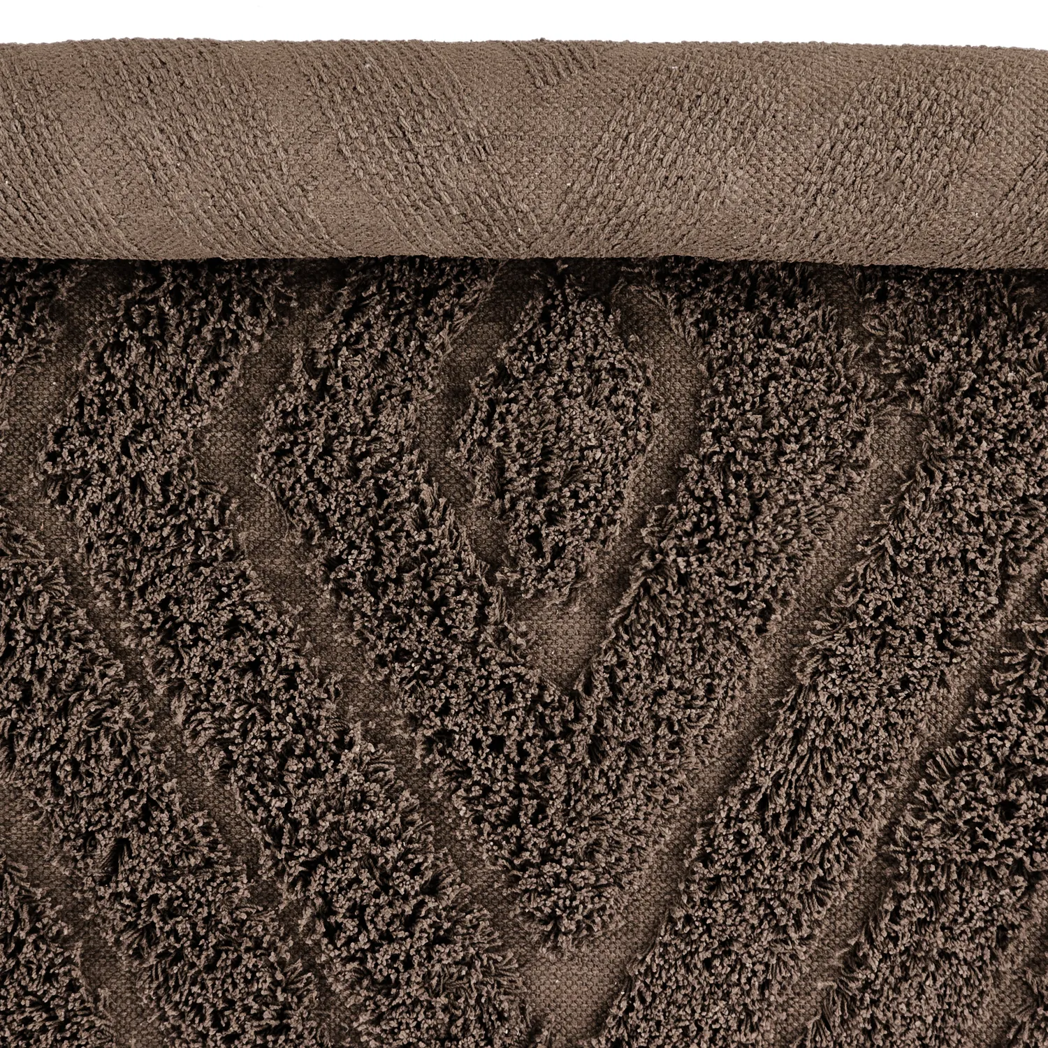 Runde tepper - Amberley Natural Cotton Shaggy (brun)