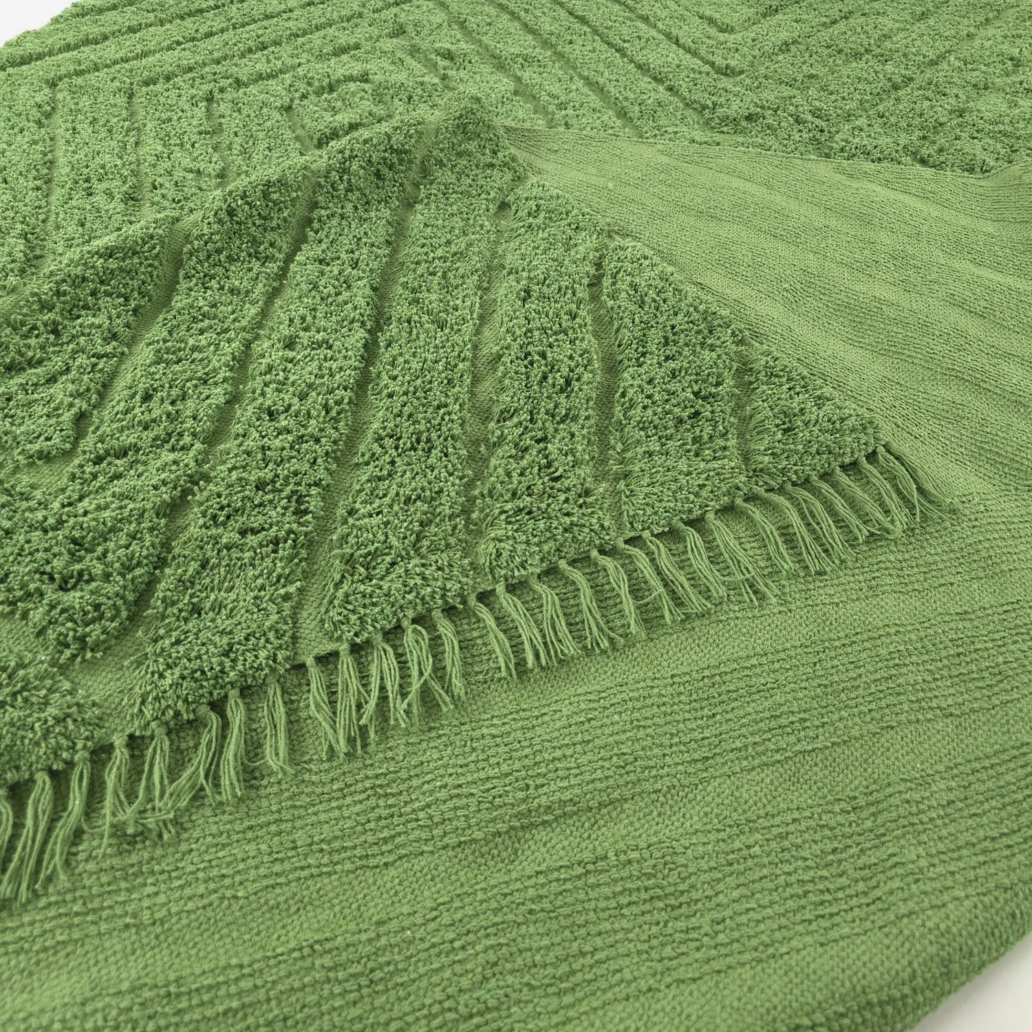 Ryetepper - Amberley Natural Cotton Shaggy (grønn)