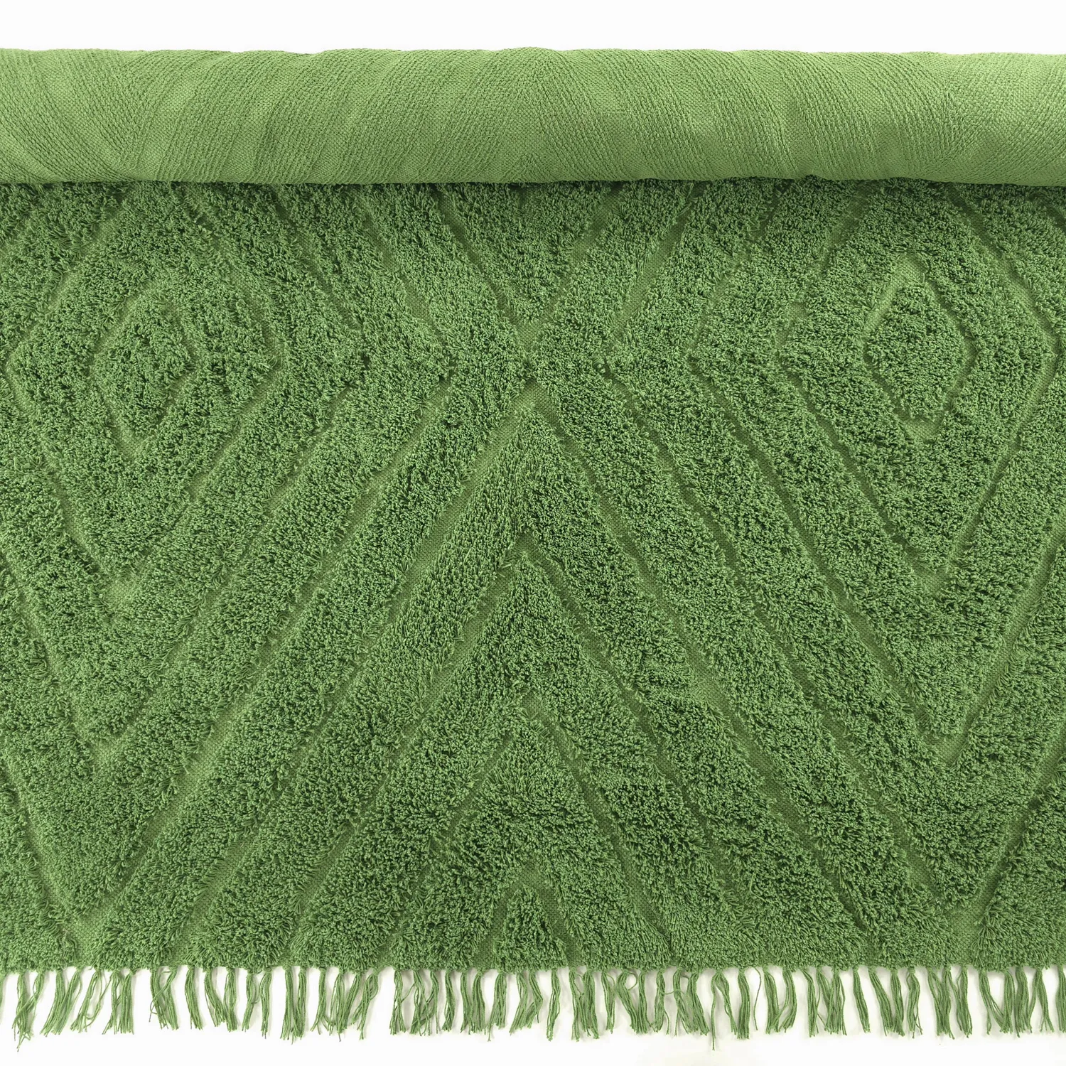 Ryetepper - Amberley Natural Cotton Shaggy (grønn)