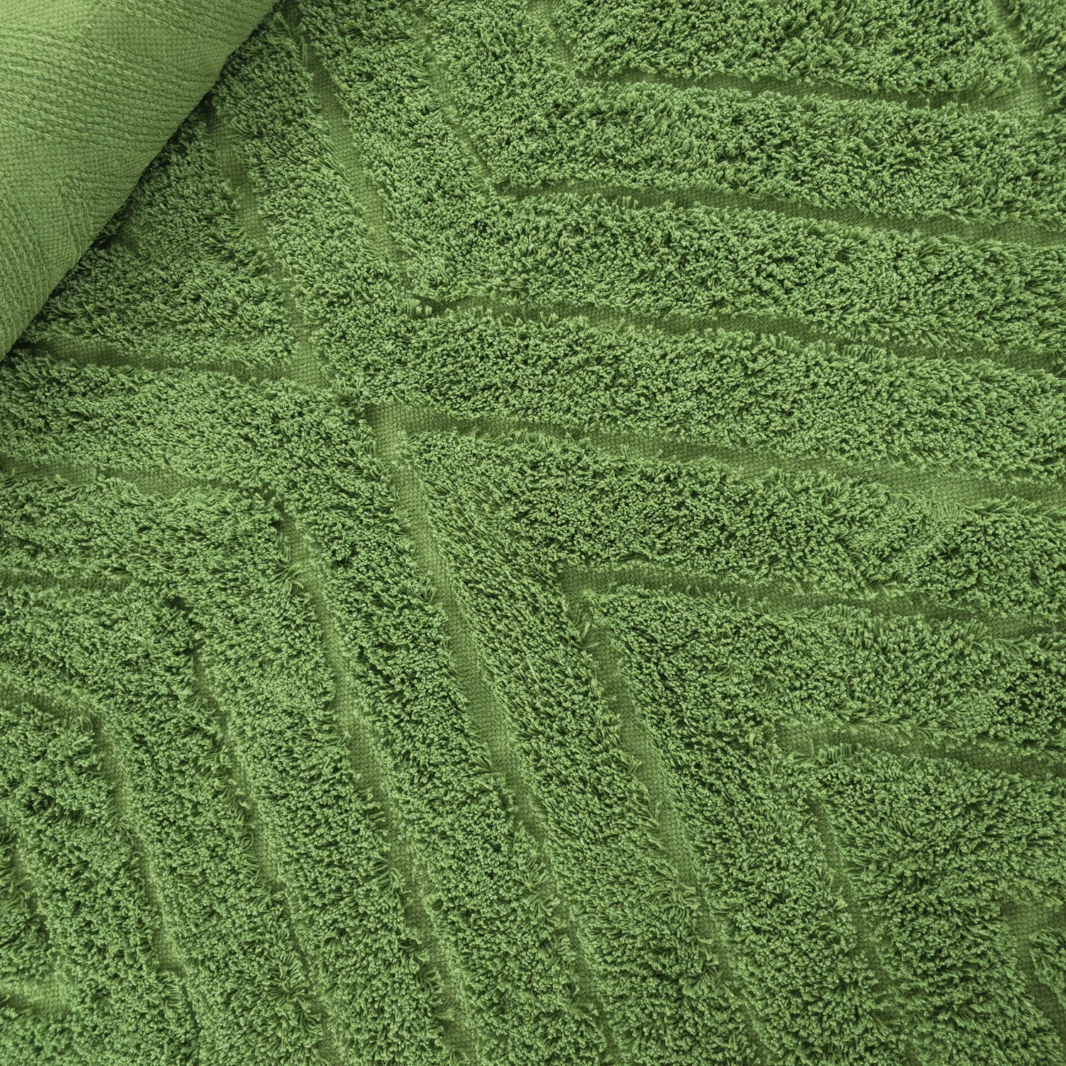 Ryetepper - Amberley Natural Cotton Shaggy (grønn)