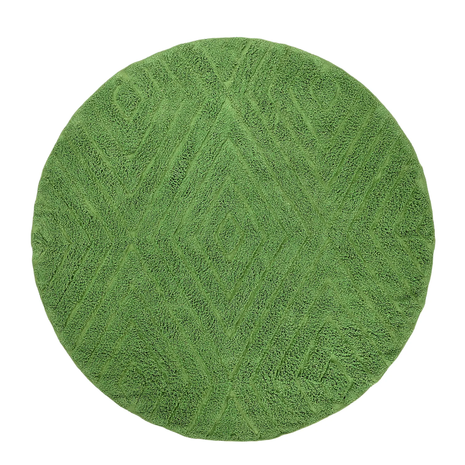 Runde tepper - Amberley Natural Cotton Shaggy (grønn)