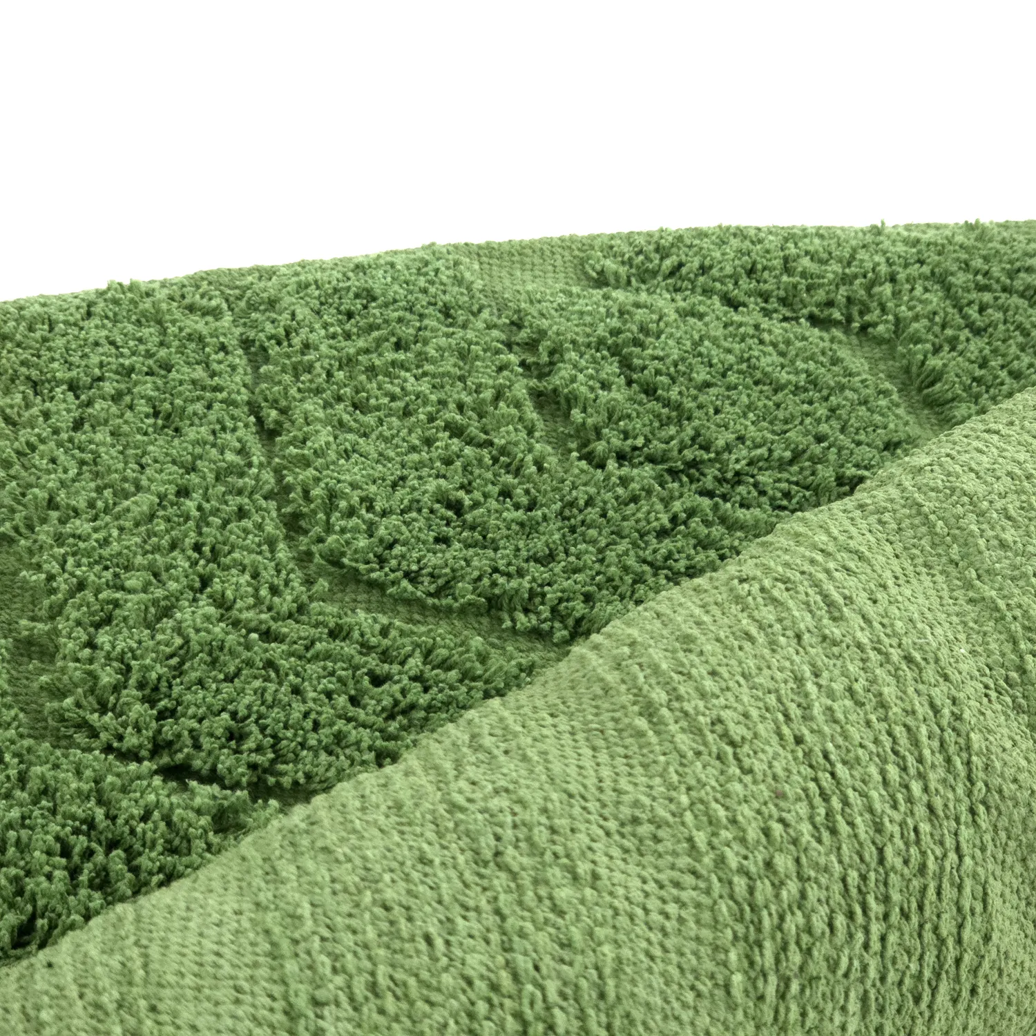 Runde tepper - Amberley Natural Cotton Shaggy (grønn)