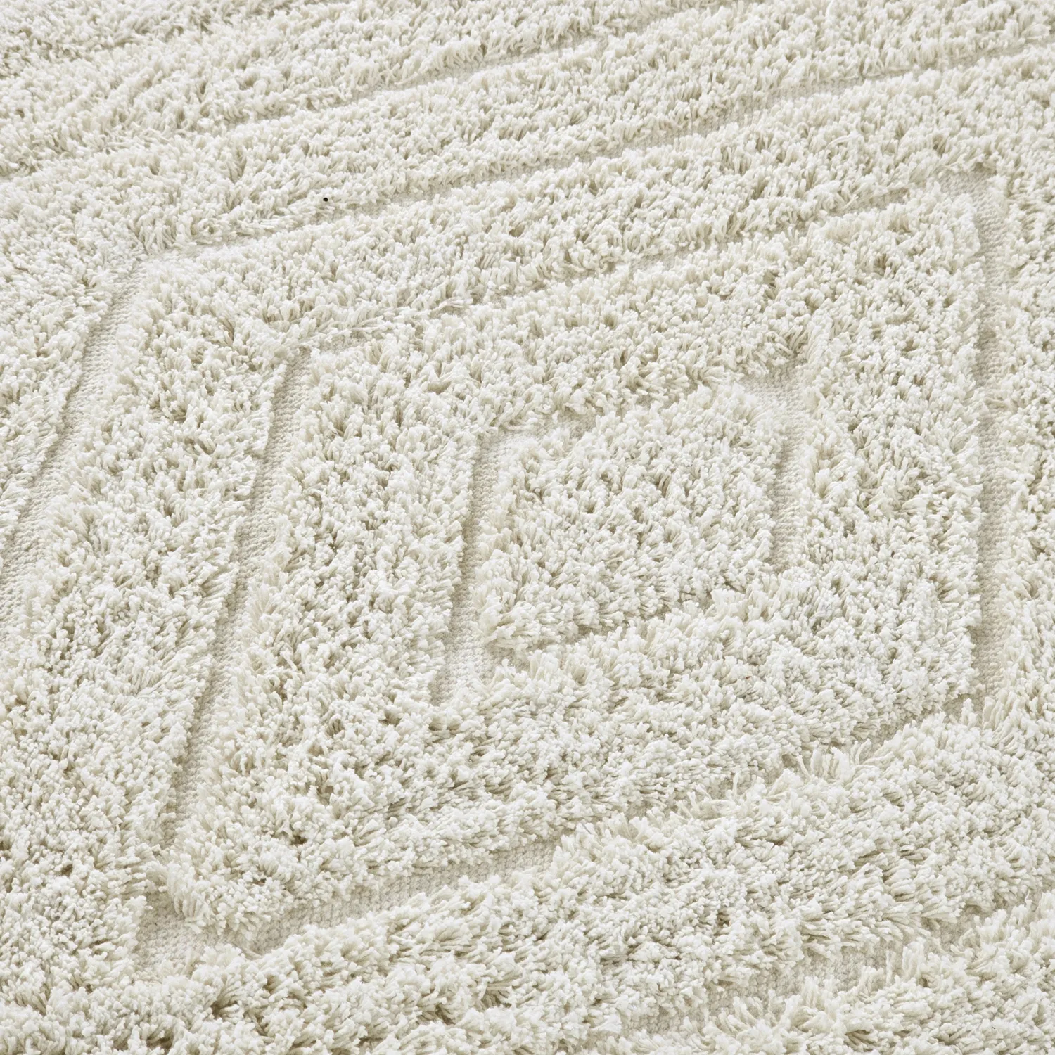 Runde tepper - Amberley Natural Cotton Shaggy (off-white)