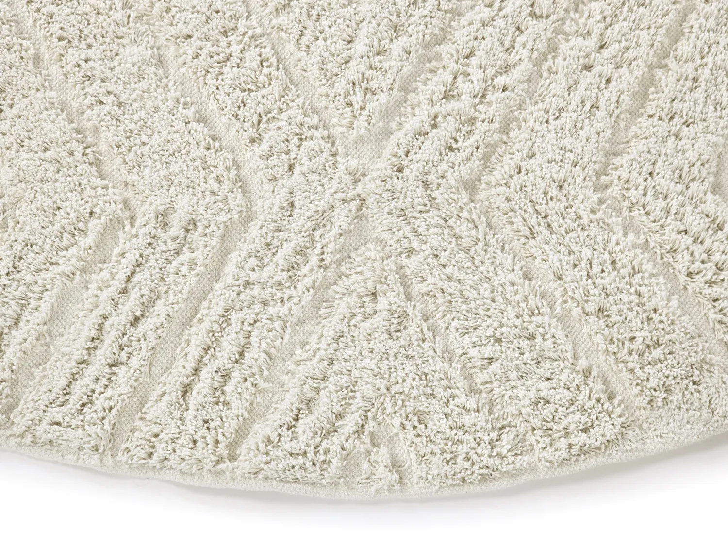 Runde tepper - Amberley Natural Cotton Shaggy (off-white)