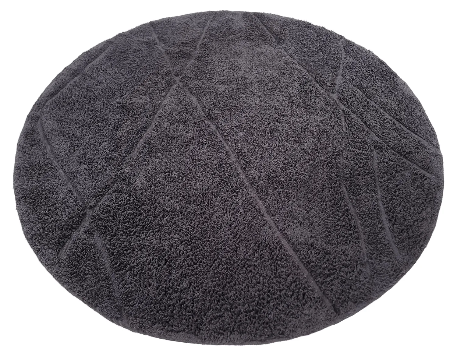 Runde tepper - Andrea Natural Cotton Shaggy (svart)