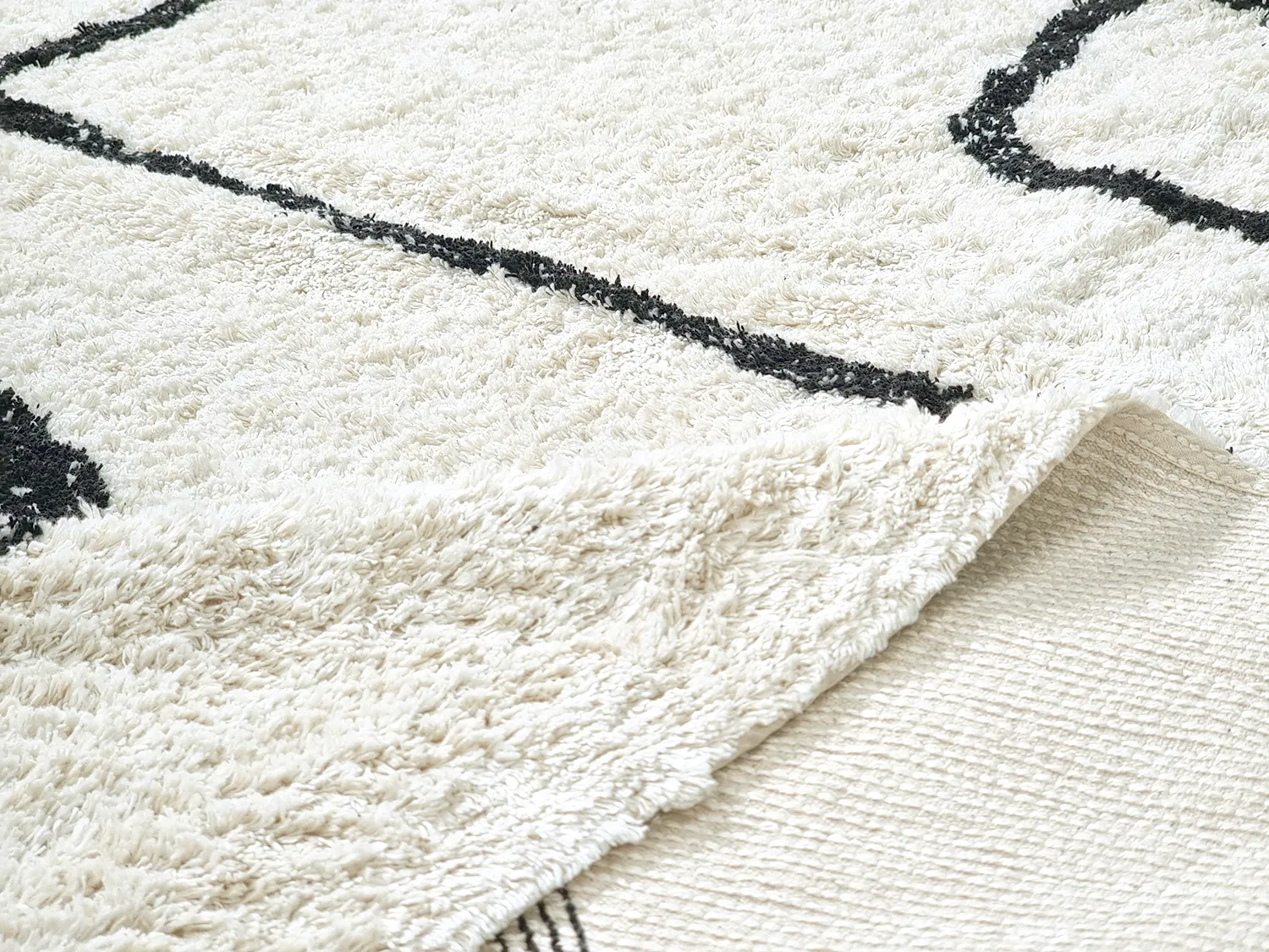 Ryetepper - Bavello Natural Cotton Shaggy (offwhite/svart)