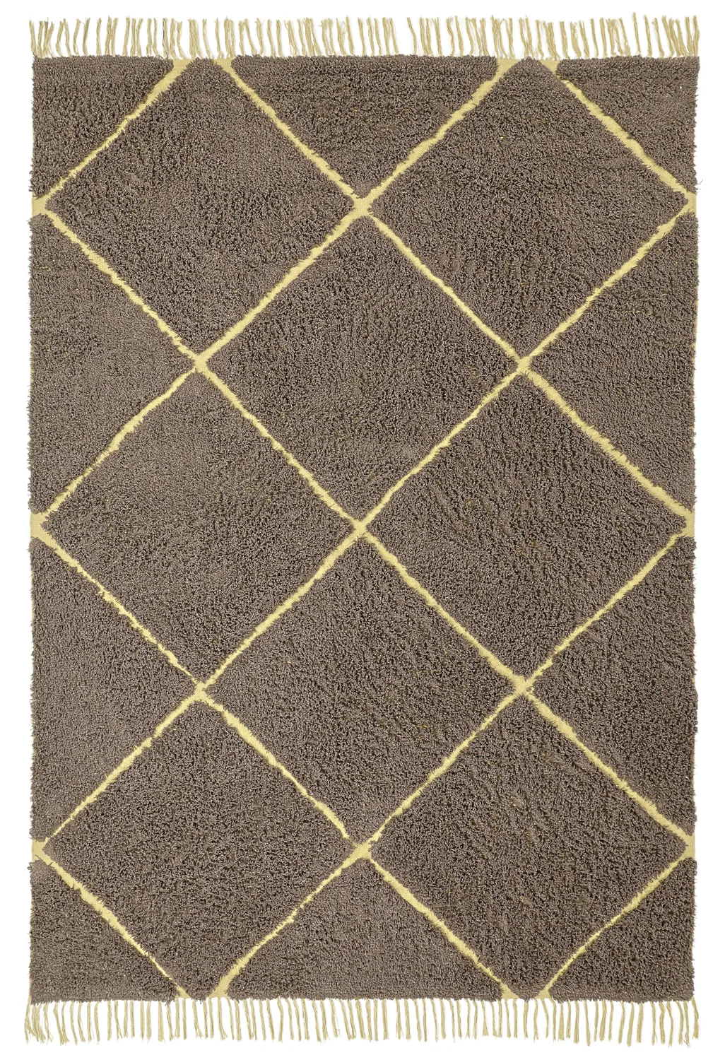Ryetepper - Bellevue Natural Cotton Shaggy (brun/gul)