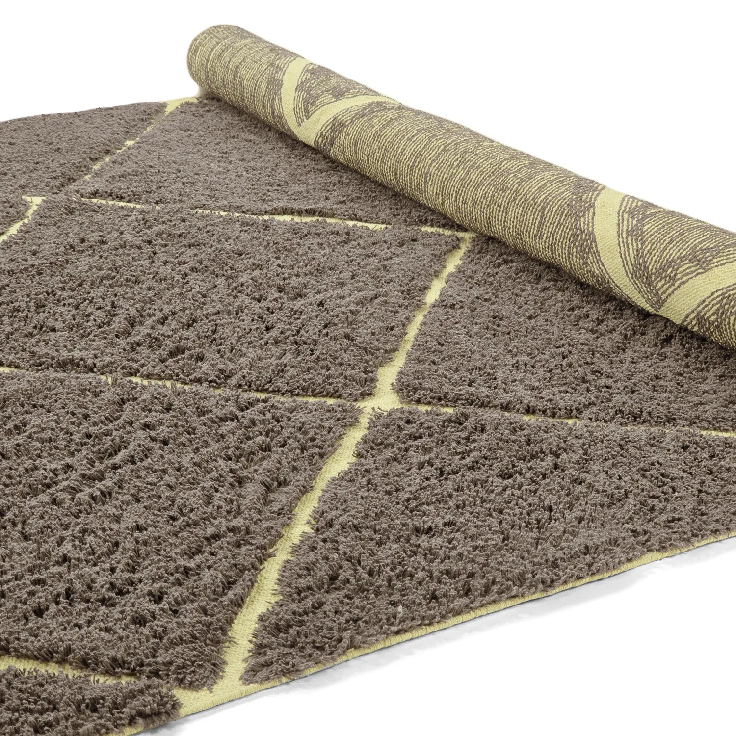 Ryetepper - Bellevue Natural Cotton Shaggy (brun/gul)