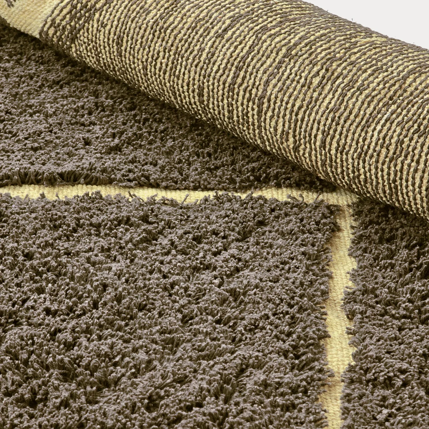Ryetepper - Bellevue Natural Cotton Shaggy (brun/gul)