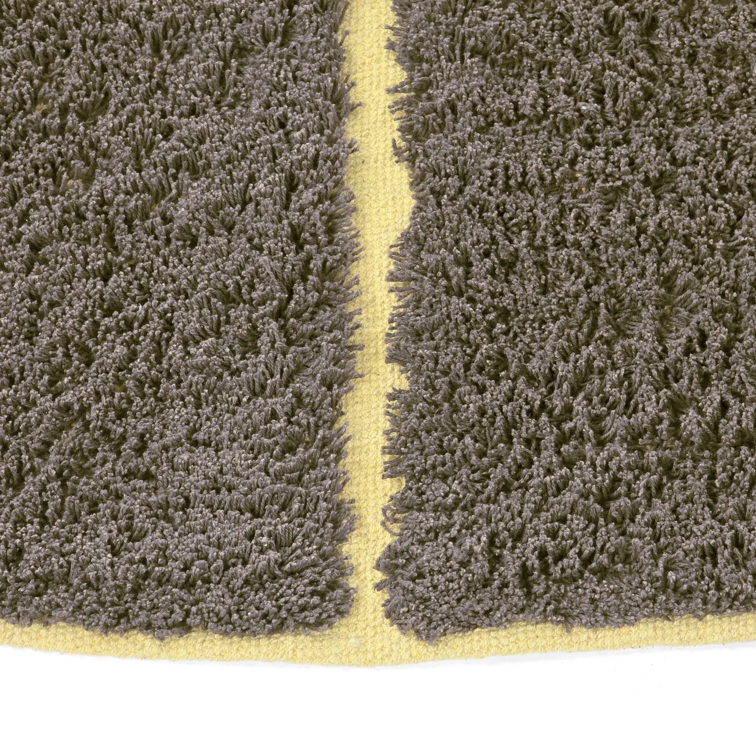 Runde tepper - Bellevue Natural Cotton Shaggy (brun/gul)