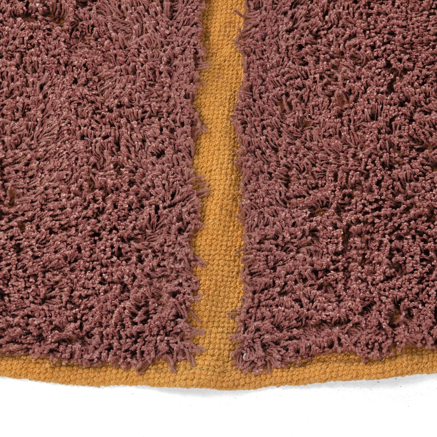 Runde tepper - Bellevue Natural Cotton Shaggy (rød/oransje)